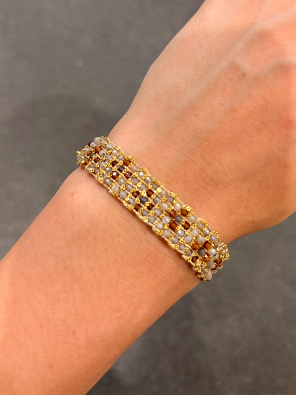 DAG Artisan Gold & Moonstone Bracelet